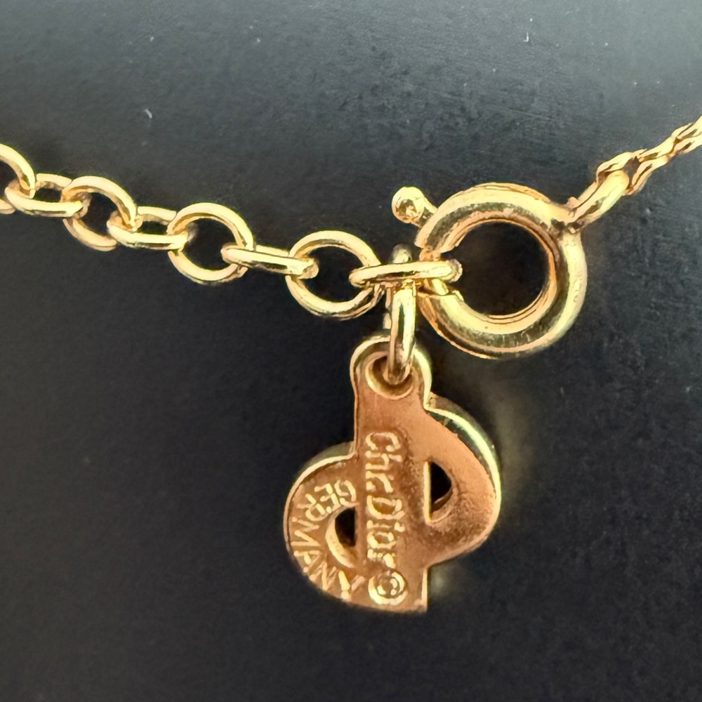 Dior Cd Rhinestone Necklace - Picture 4 of 8